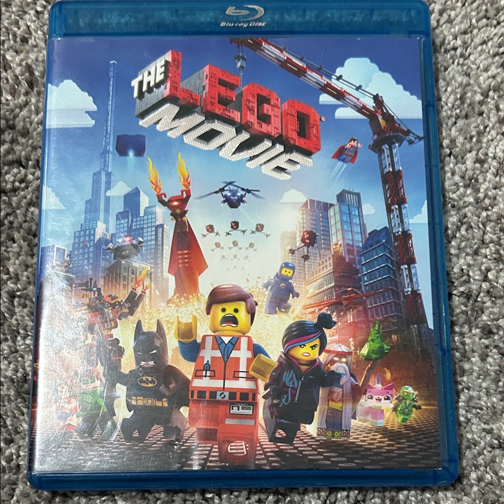 LEGO Movie Blu-ray with Colorful Cityscape